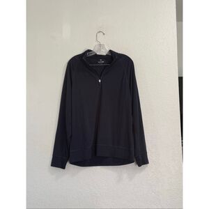 G/Fore 1/4 Zip Pullover Mid Layer Men M Onyx G4 Logo Golf Luxe Soft $155 New